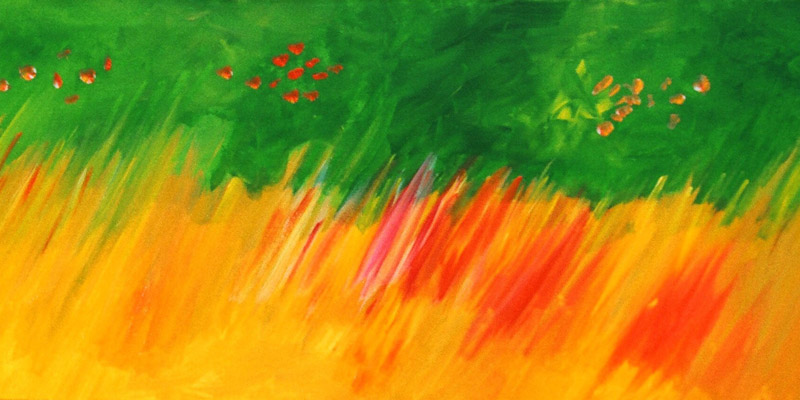 40x120cm, 2008, Acryl auf Leinwand
