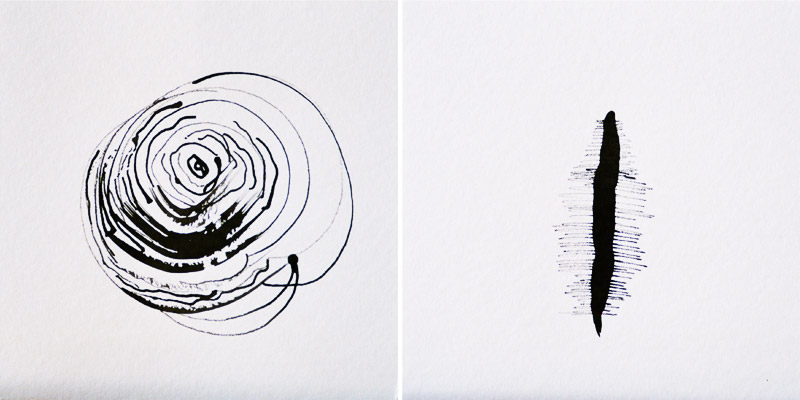 24x24cm, 2007, Tusche auf Papier